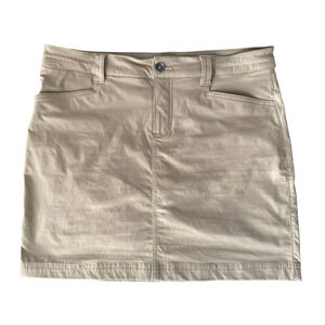 Eddie Bauer Womens Size 8 Nylon Beige Tan Skort
